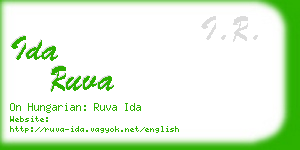 ida ruva business card
